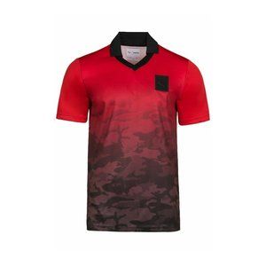 Puma x Trapstar Football Polo Shirt Cherry Camo Size S NWT